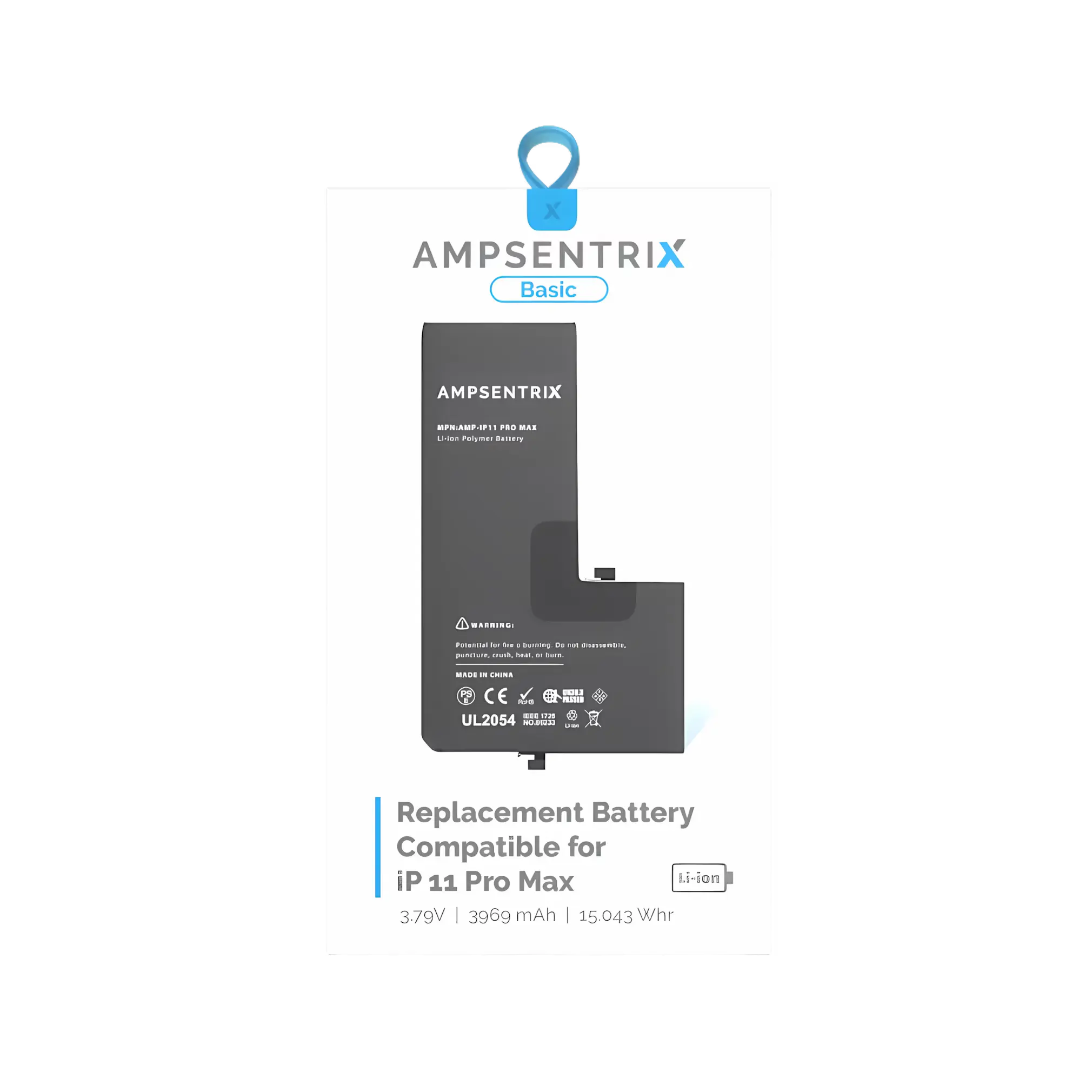 Batería AmpSentrix para iPhone 11 Pro Max - vista 2