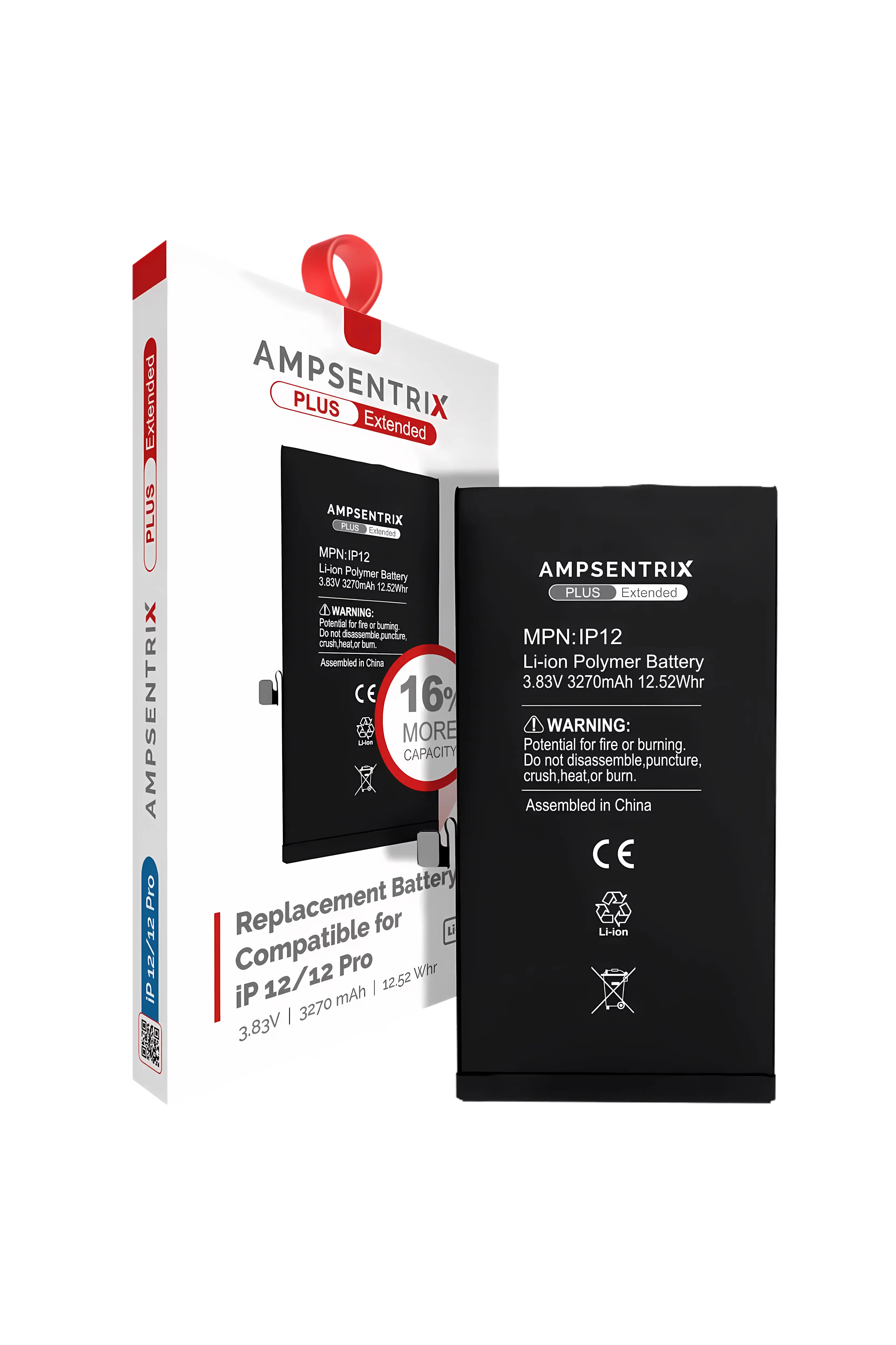 Batería AmpSentrix para iPhone 12 / Pro