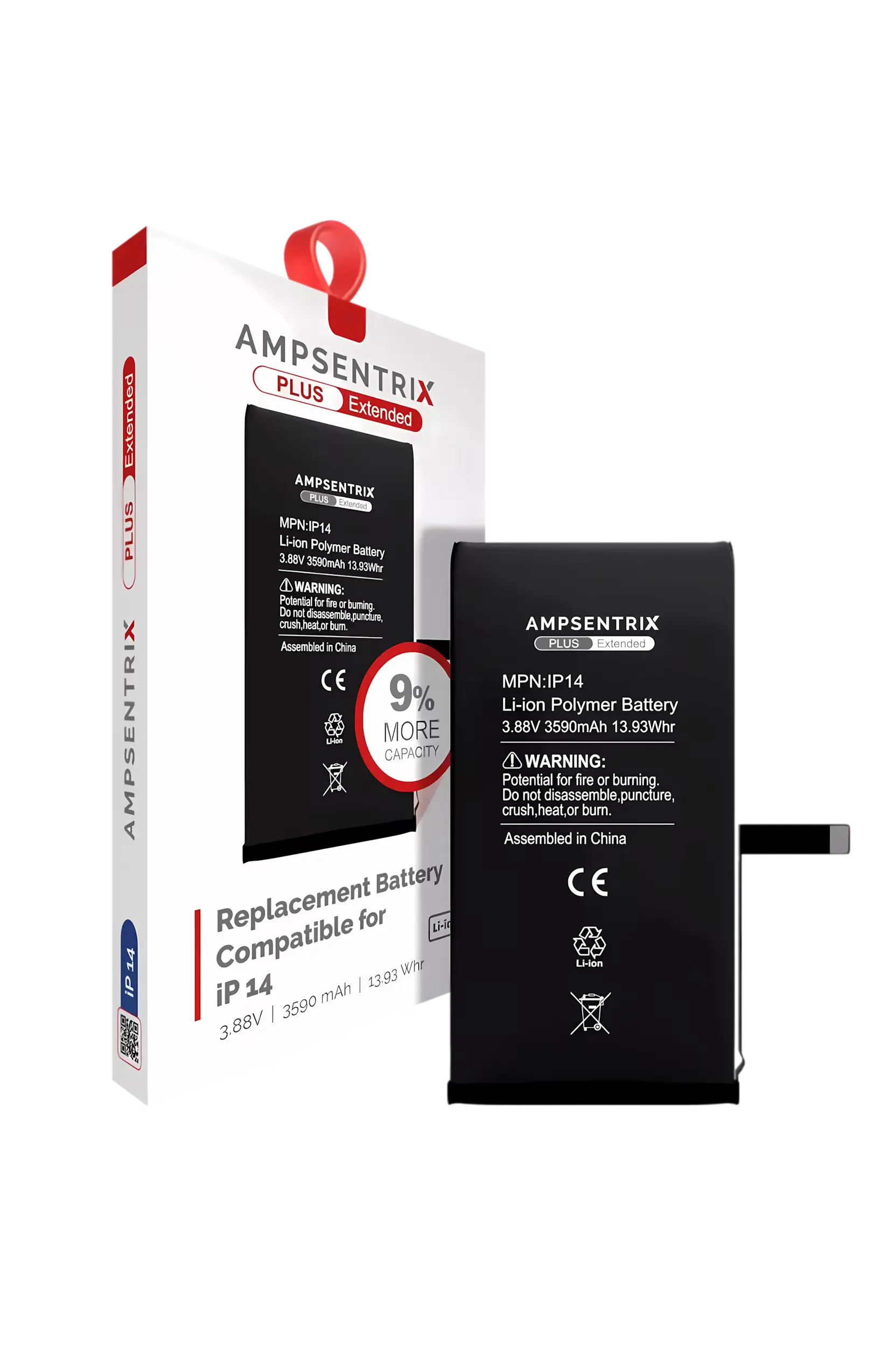 Batería AmpSentrix para iPhone 14