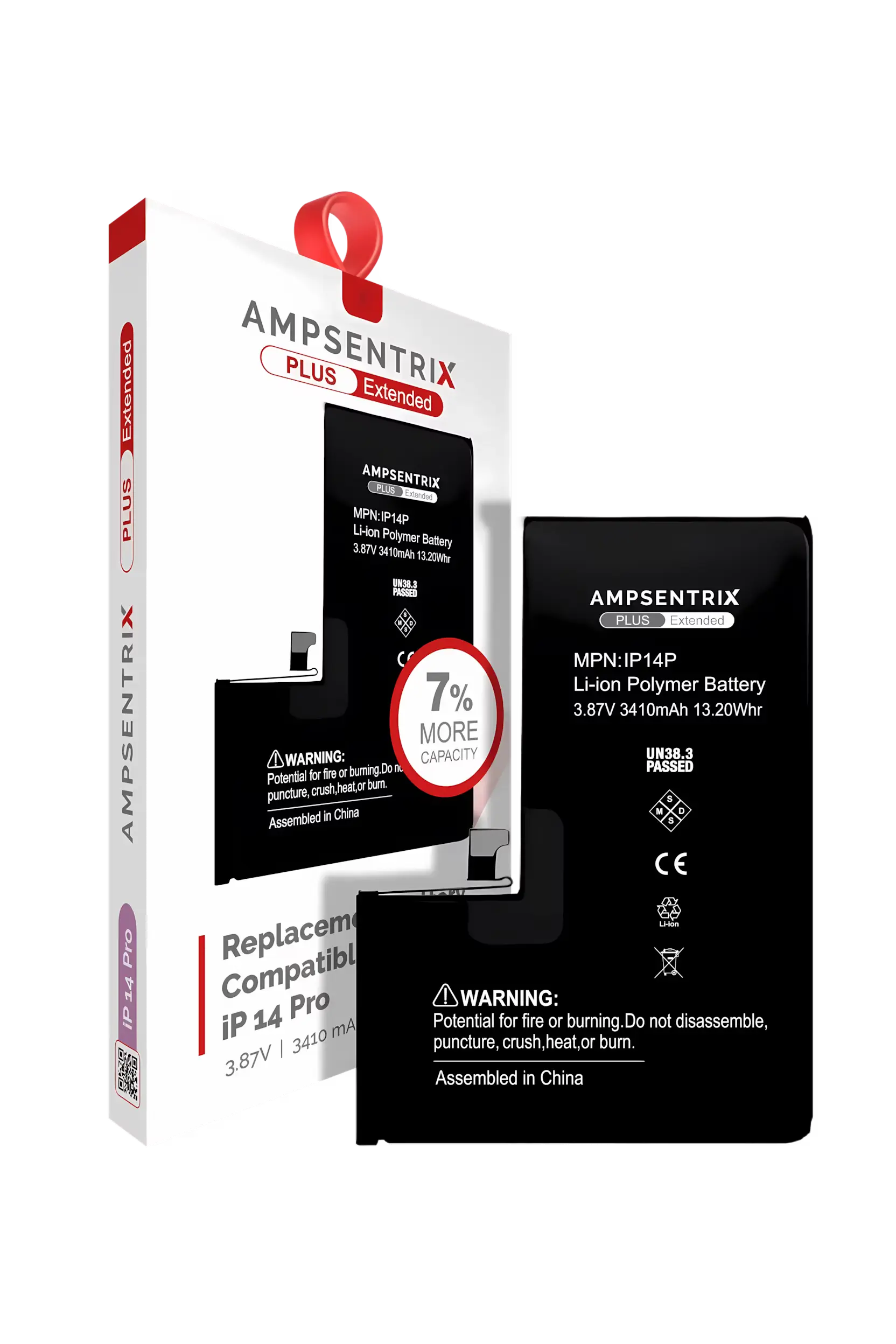 Batería AmpSentrix para iPhone 14 Pro