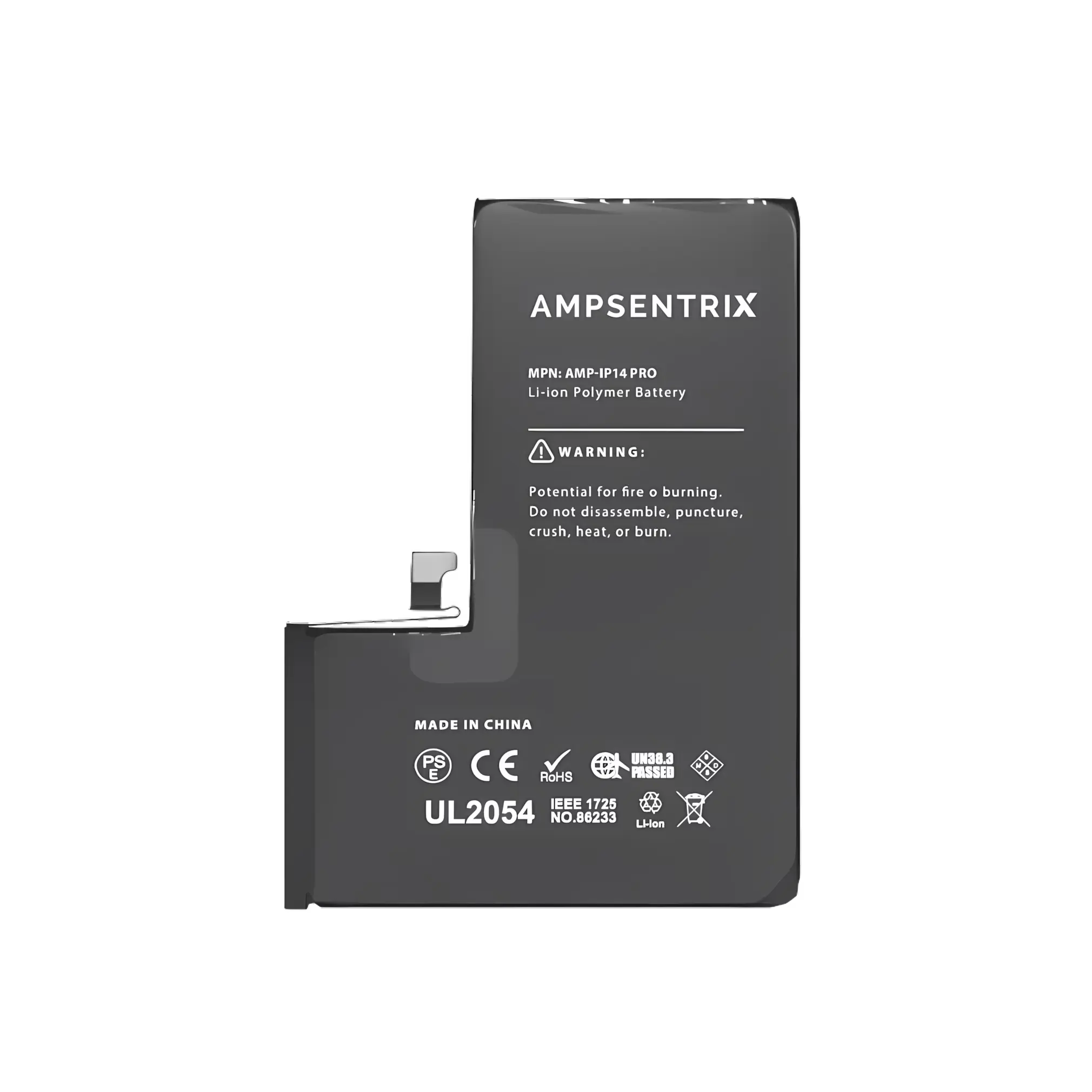 Batería AmpSentrix para iPhone 14 Pro - vista 2