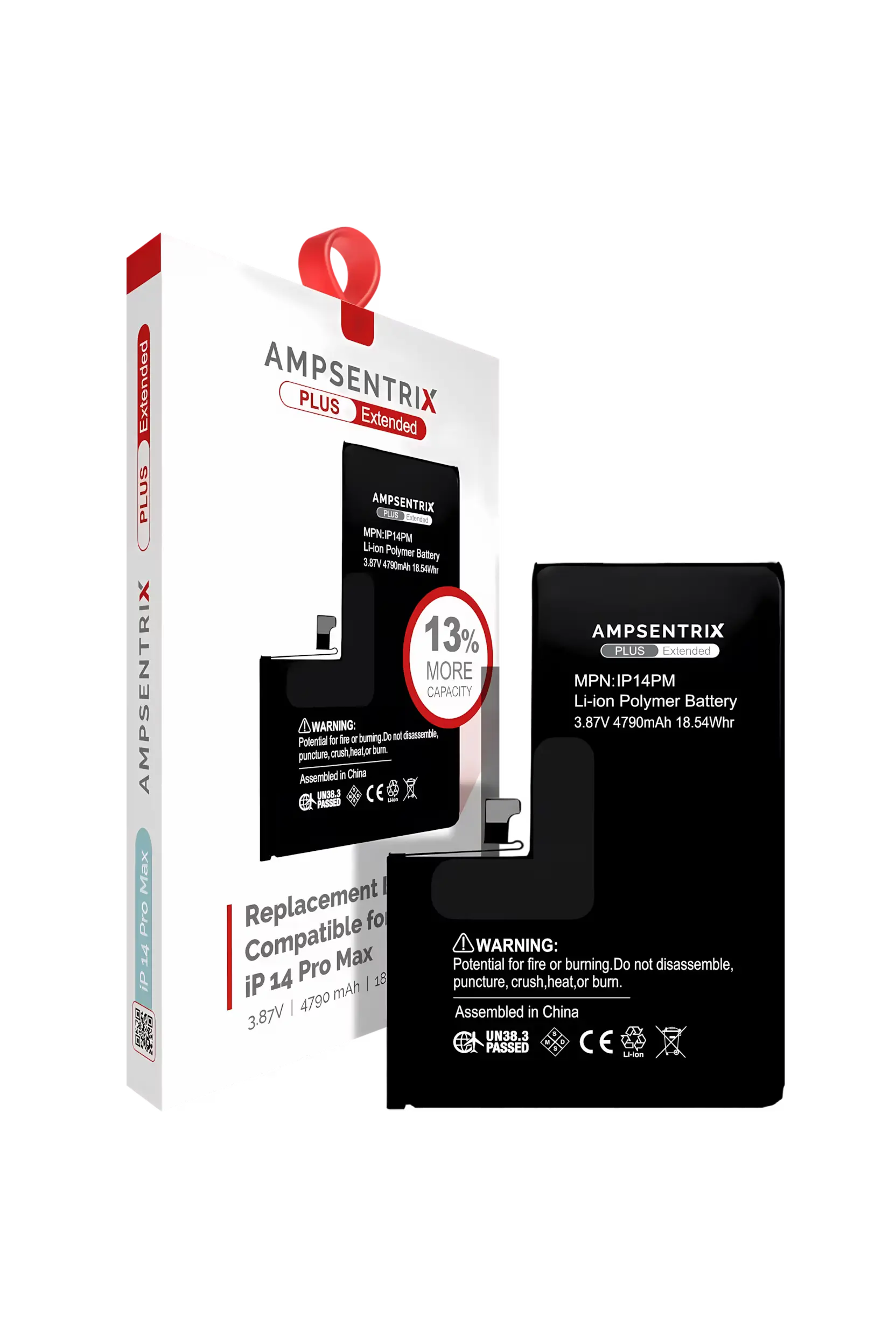 Batería AmpSentrix para iPhone 14 Pro Max