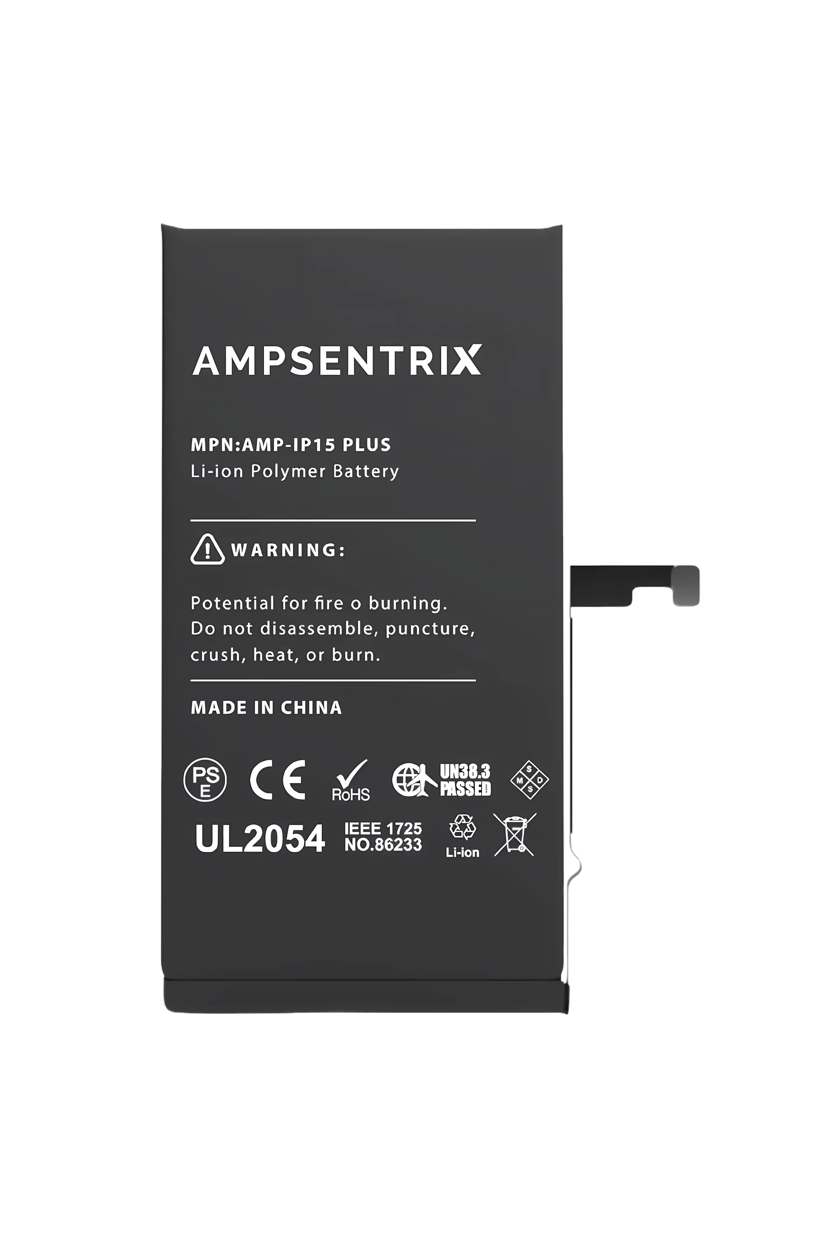 Batería AmpSentrix para iPhone 15 Plus - vista 2