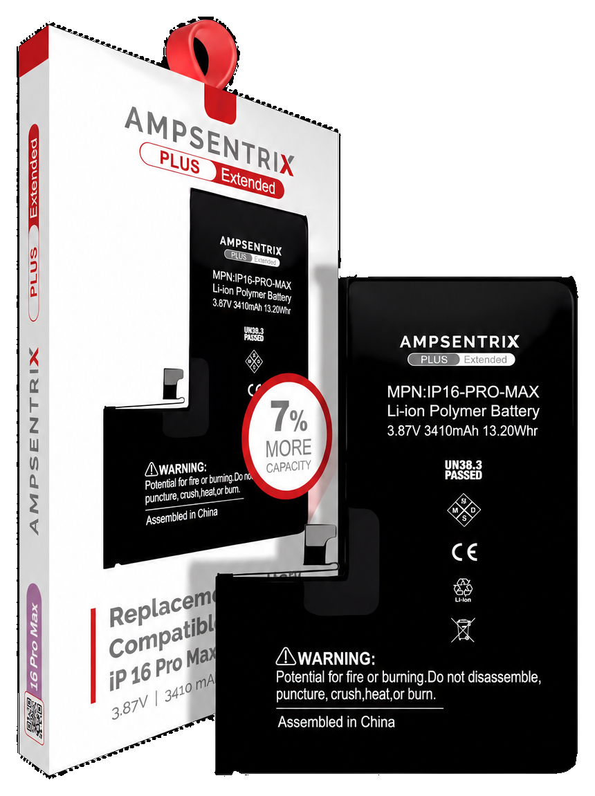 Batería AmpSentrix para iPhone 16 Pro Max