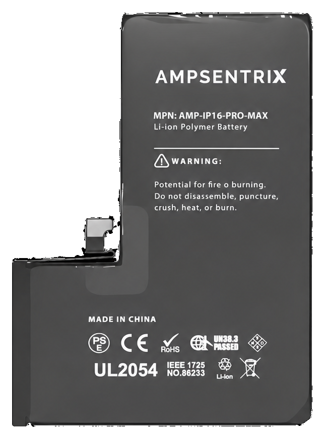 Batería AmpSentrix para iPhone 16 Pro Max - vista 2
