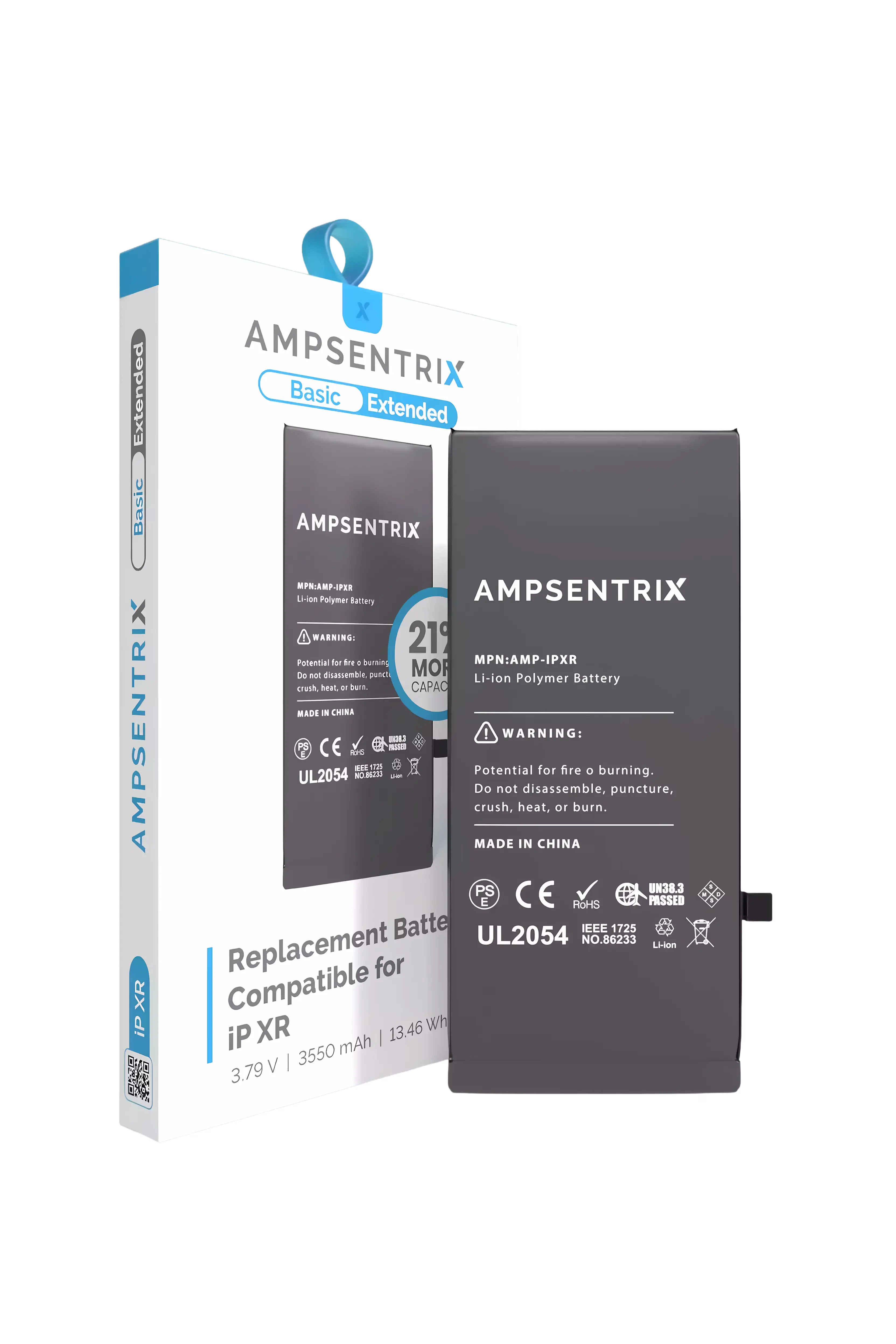 Batería AmpSentrix para iPhone XR