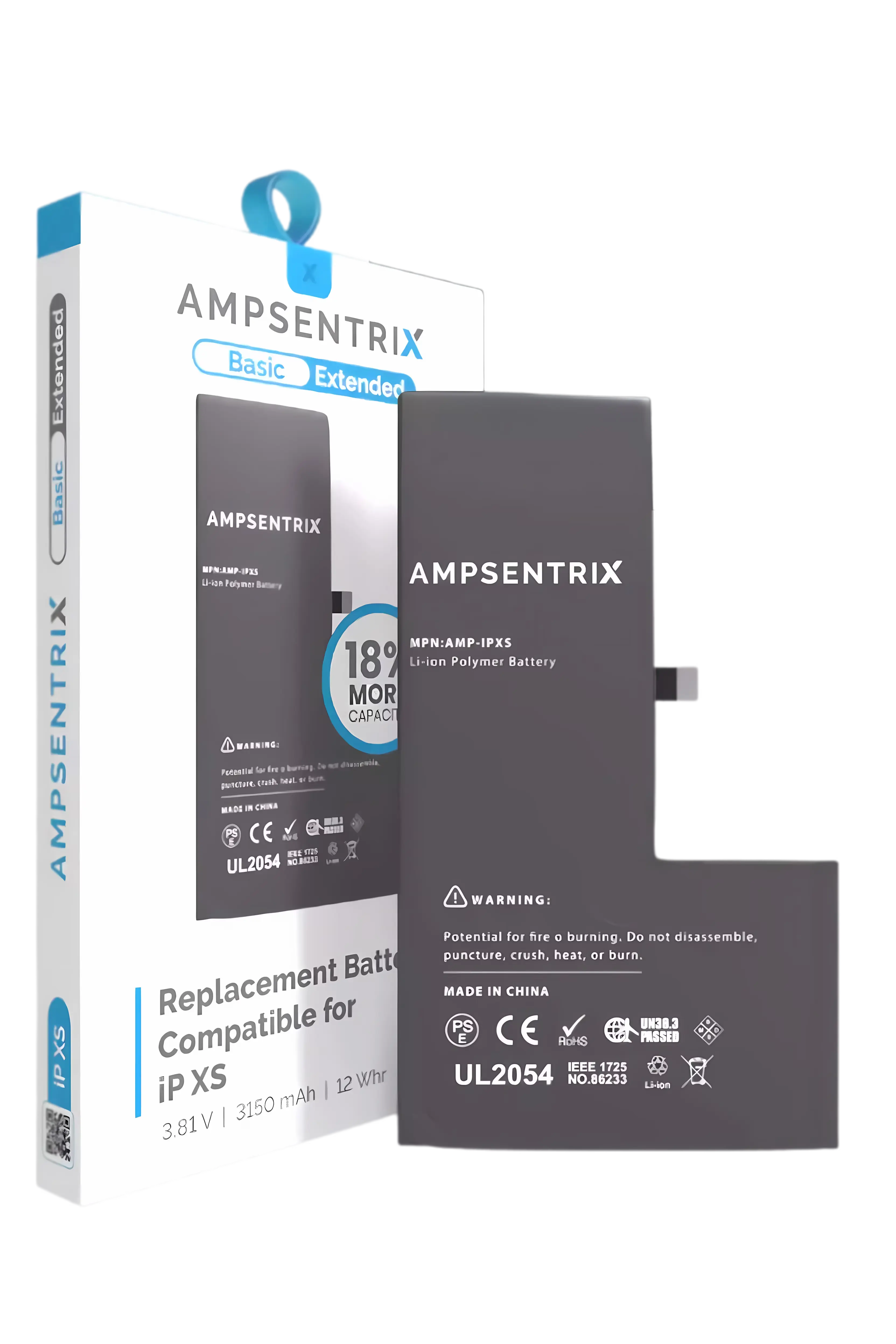 Batería AmpSentrix para iPhone XS