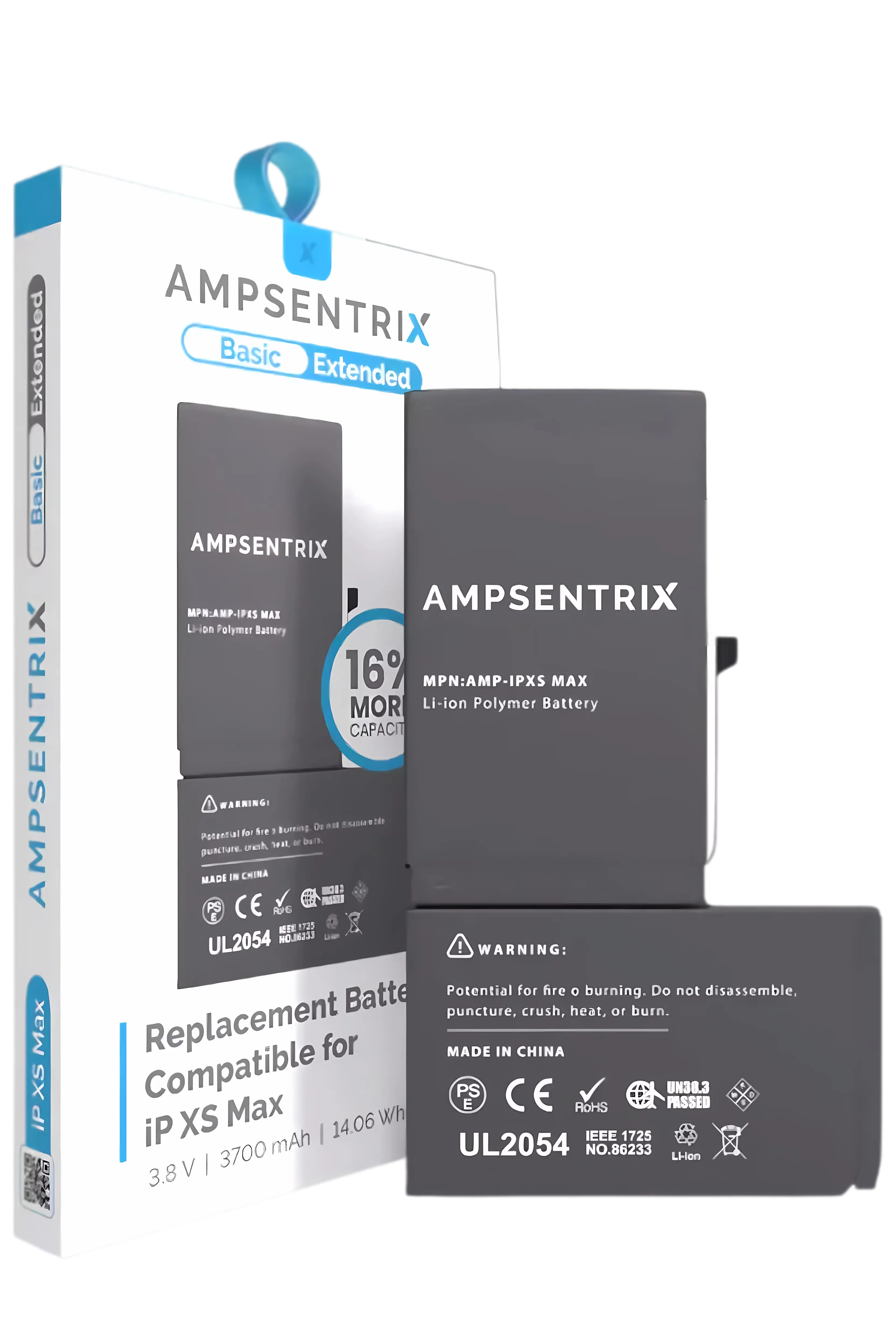 Batería AmpSentrix para iPhone XS Max